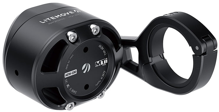 LITEMOVE Frontlicht mit Fernlicht AEW-230 Lenkerhalterung