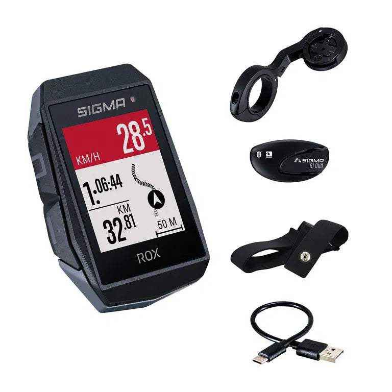 fahrradcomputer set Sigma Fahrradcomputer Rox 11.1 Evo HR Set — Bikeshop Barcellona